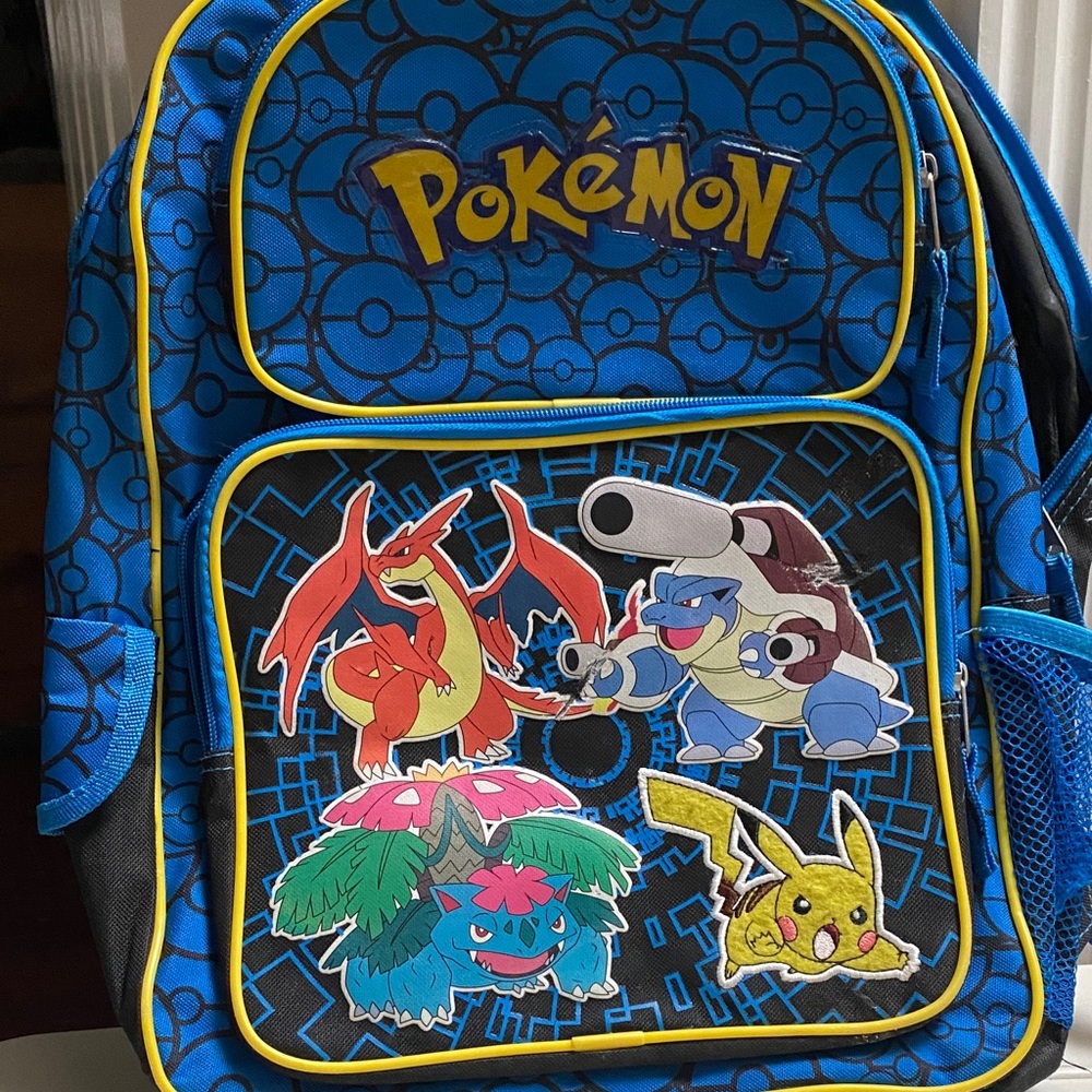 Pokemon Blue and Yellow Character Backpack